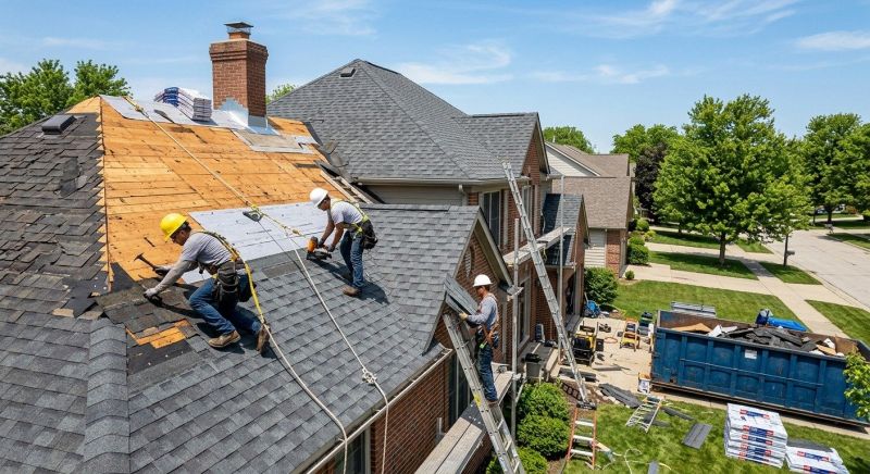 Damaged Roof Replacement in Alexandria, VA