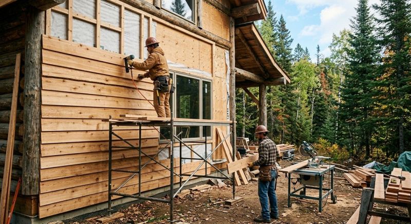 Log Home Siding Installation in Boston, MA