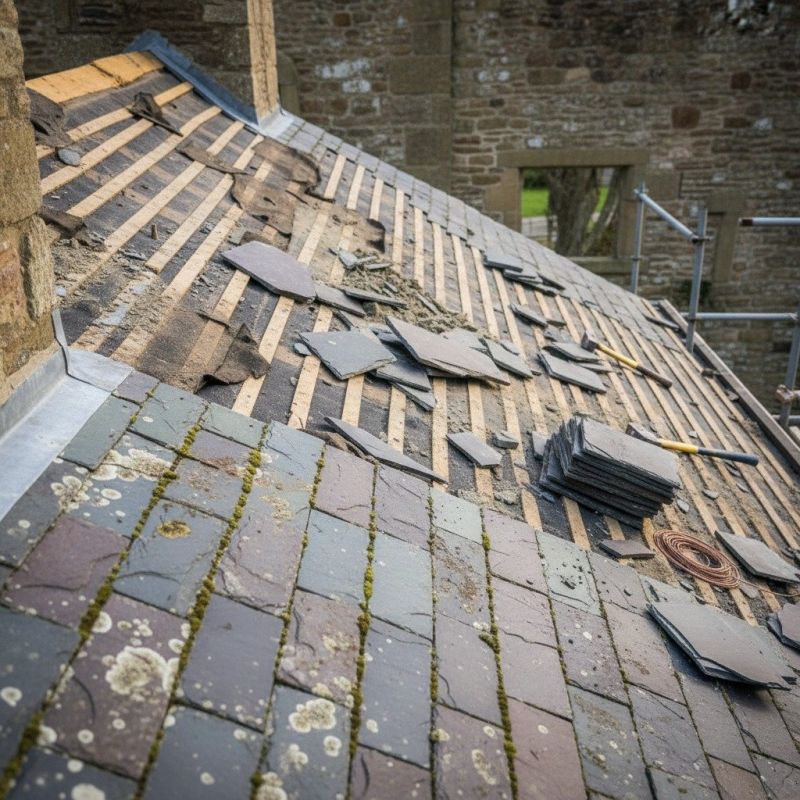 Slate Roof Replacement in Fredericksburg, VA