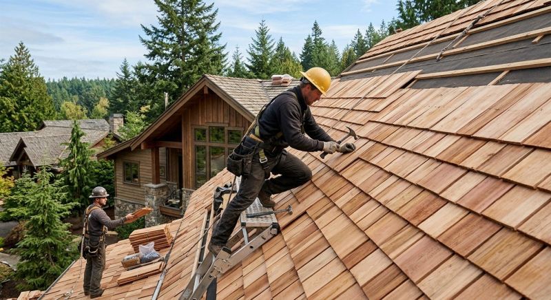 Wooden Roof Installation in Fredericksburg, VA
