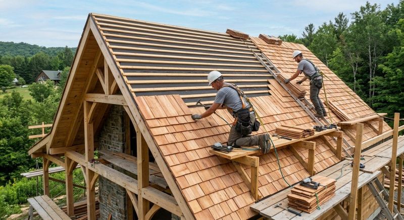 Wooden Roof Installation in Fredericksburg, VA